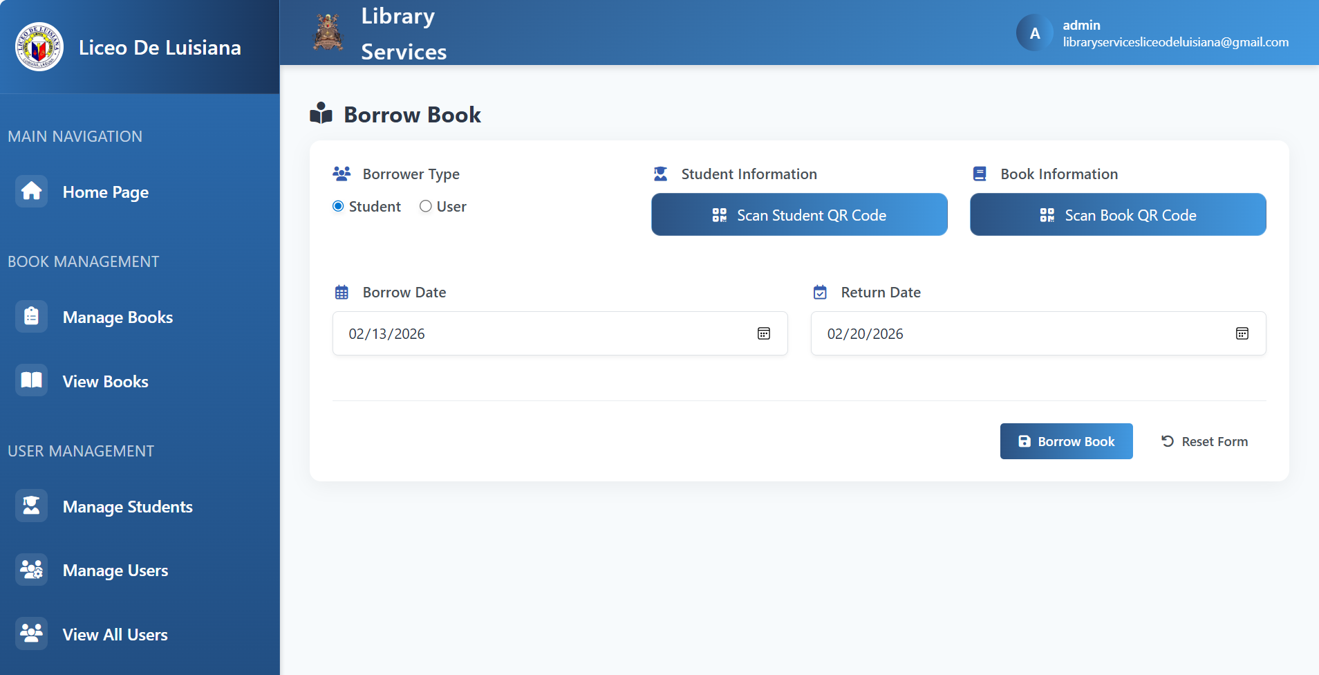 LDL Library Borrow Books