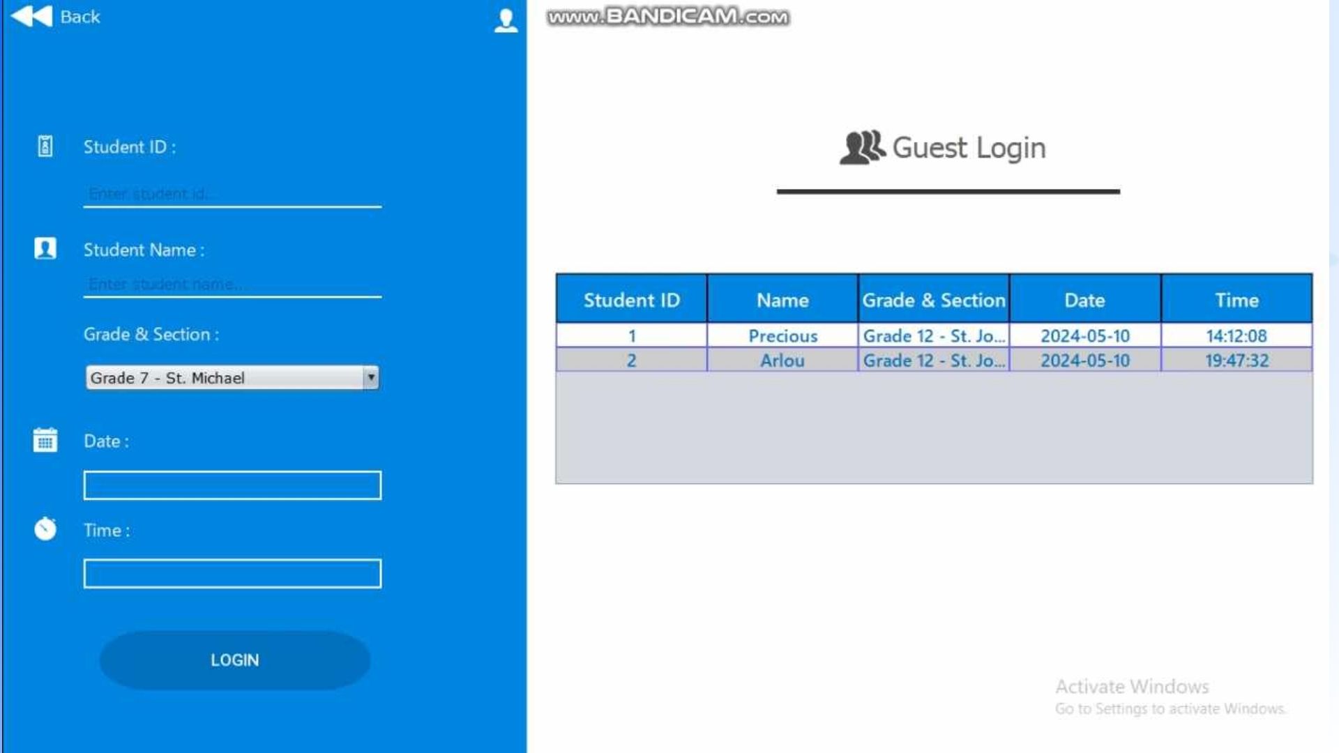 Library System Guest Login