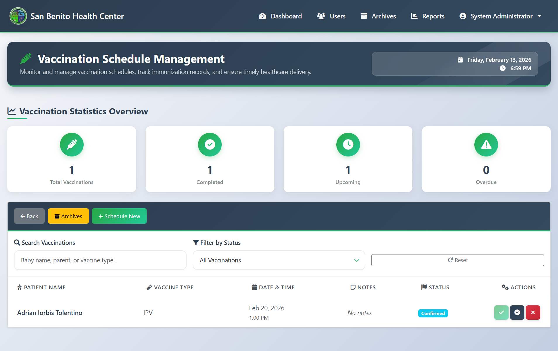 San Benito Vaccinations